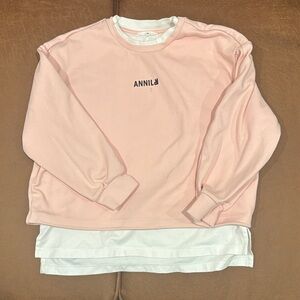 Anniel Blush Pink Kids Sweatshirt